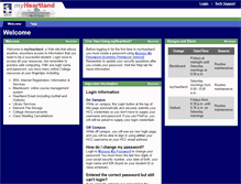 Tablet Screenshot of my.heartland.edu